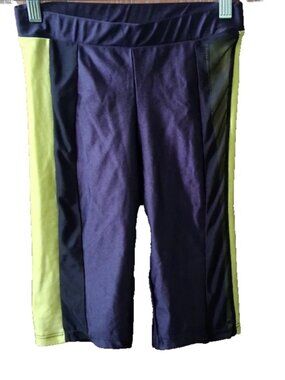 Fashion Nova Women's Size S Blue Green Elastic Waist Mesh Legs Stretch Shorts